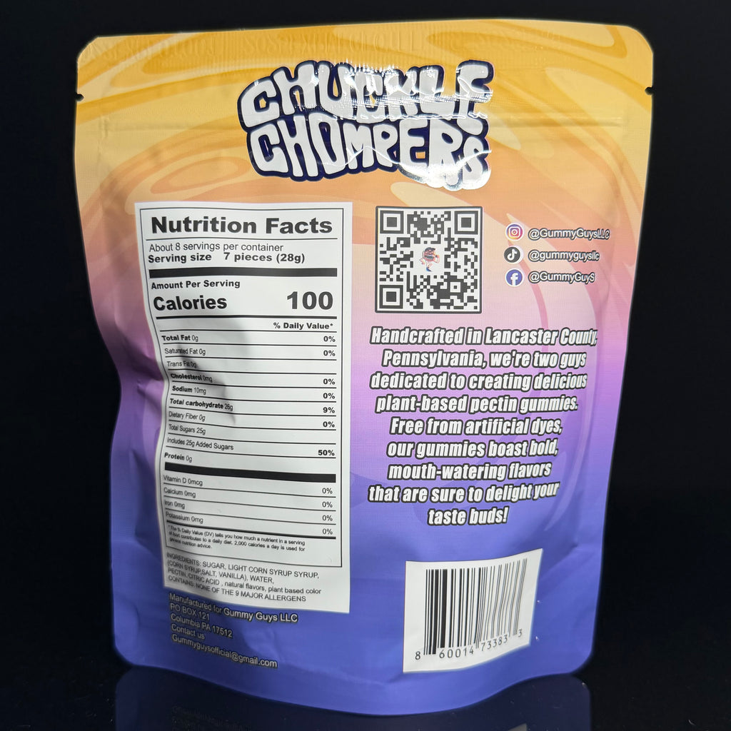 The Mystery Bag Sour Chuckle Chompers - 1 Pack (Over 50+ Handcrafted Gummies)