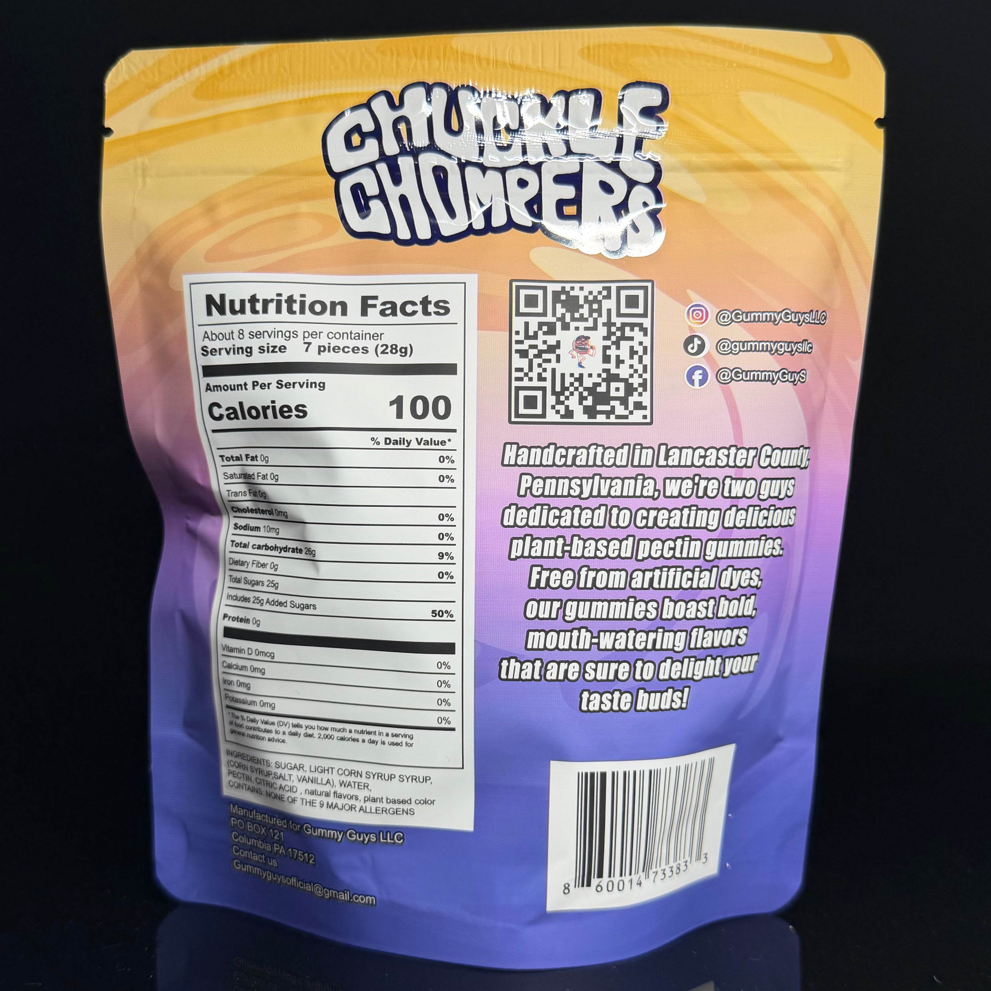 The Mystery Bag Sour Chuckle Chompers - 1 Pack (Over 50+ Handcrafted Gummies)