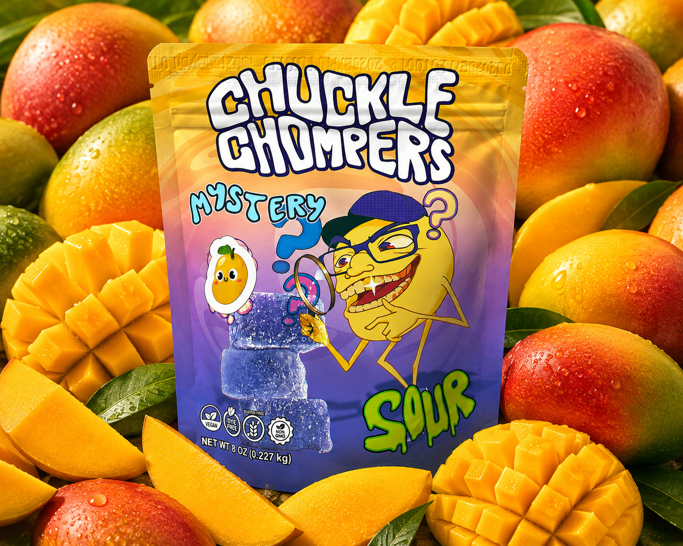 Limited Edition Sour Mango  – 1 Pack (Half-Pound / 50+ Handcrafted Gummies) (Copy)